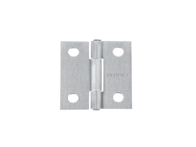 BISAGRA RECTANGULAR 1-1/2 X 1-3/16′, ACERO NATURAL, HERMEX   43186