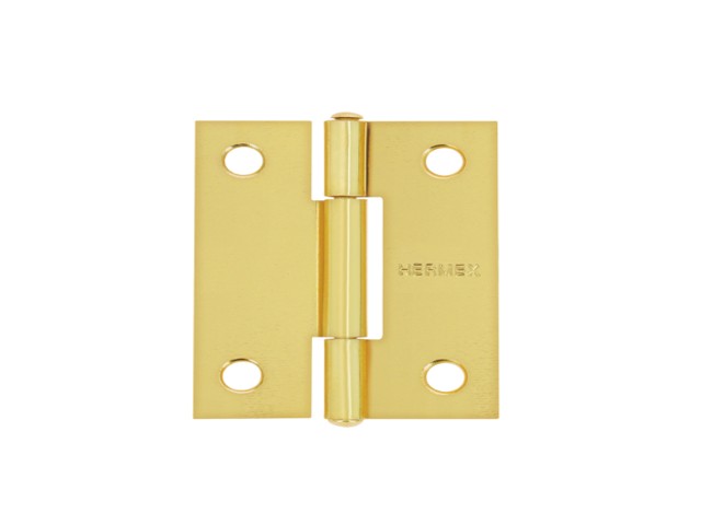 BISAGRA RECTANGULAR 2 X 1-1/2′, ACERO LATONADO, HERMEX   43194