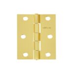 BISAGRA RECTANGULAR 2-1/2 X 1-5/8', ACERO LATONADO, HERMEX   43195
