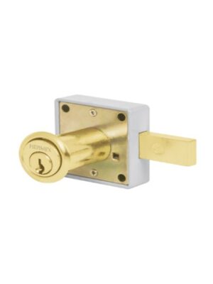 CERRADURA PARA MUEBLE, MODELO 25, LATÓN, HERMEX   43567