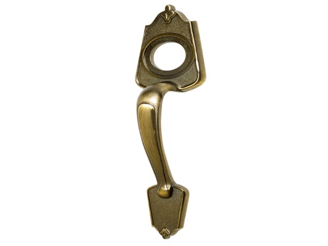 CHAPETÓN METÁLICO PARA PUERTA, ACABADO LATÓN ANTIGUO   43651