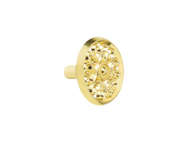 PERILLA METÁLICA ESTILO ‘COLONIAL’, LATÓN BRILLANTE, HERMEX   43816