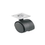 RODAJA TIPO YOYO DE 40 MM CON PLACA, SIN FRENO, FIERO   44384