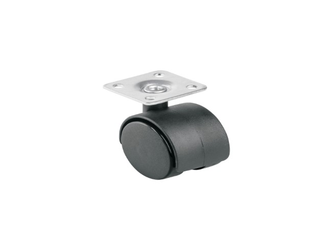 RODAJA TIPO YOYO DE 40 MM CON PLACA, SIN FRENO, FIERO   44384