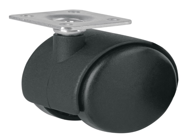 RODAJA TIPO YOYO DE 50 MM CON PLACA, SIN FRENO, FIERO   44385