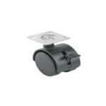 RODAJA TIPO YOYO DE 40 MM CON PLACA, CON FRENO, FIERO   44388