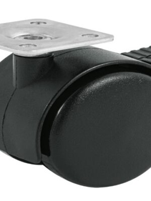RODAJA TIPO YOYO DE 50 MM CON PLACA, CON FRENO, FIERO  44389