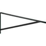 MÉNSULA REFORZADA DE ACERO, NEGRA, 13 X 20', FIERO   44678