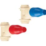 JUEGO DE 2 LLAVES DE EMPOTRAR CPVC 1/2' PARA REGADERA, FOSET   44820