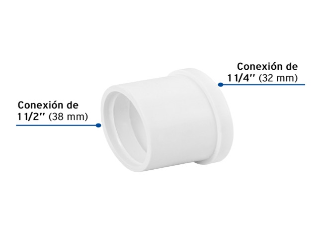 REDUCCIÓN BUSHING DE PVC 1-1/2 X 1-1/4', FOSET 45536 - Image 2