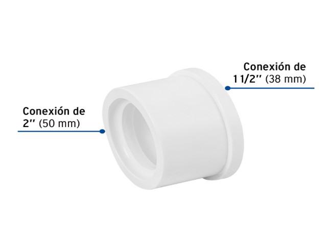 REDUCCIÓN BUSHING DE PVC 2 X 1-1/2', FOSET 45538 - Image 2