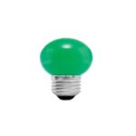 FOCO LED 1 W, TIPO GLOBO G45, COLOR VERDE, E26, VOLTECK  46027