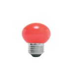 FOCO LED 1 W, TIPO GLOBO G45, COLOR ROJO, E26, VOLTECK   46029