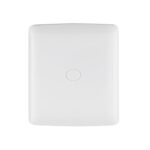 PLACA DE ABS, CIEGA, LÍNEA ITALIANA, COLOR BLANCO, VOLTECK   46141