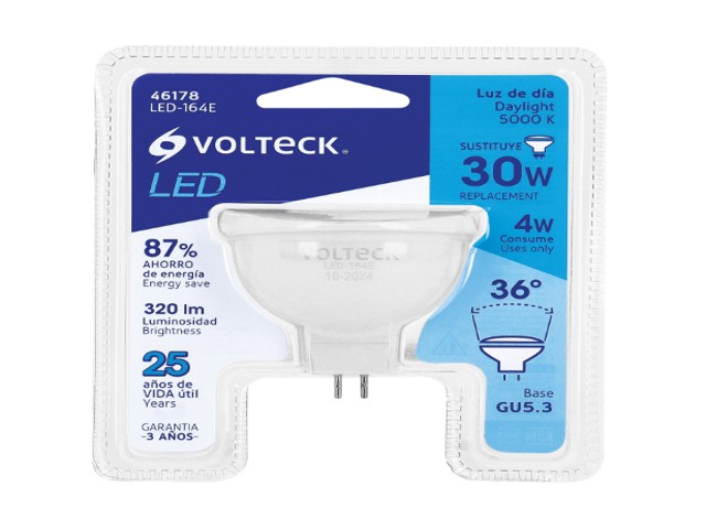FOCO LED MR16 GU5.3 4W (30W) 6500 K LUZ BLANCA FRÍA, VOLTECK 46178 - Image 2