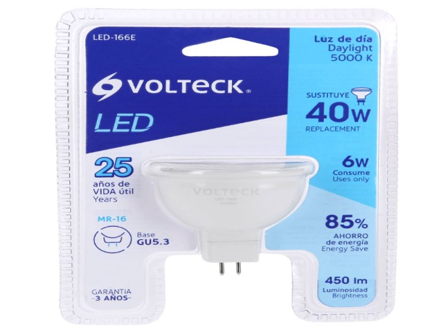 FOCO LED MR16 GU5.3 6W (40W) 6500 K LUZ BLANCA FRÍA, VOLTECK 46180 - Image 2