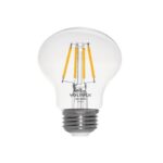 FOCO LED FILAMENTO 6 W, A19, 2700K LUZ AMBAR, E26, VOLTECK    46211