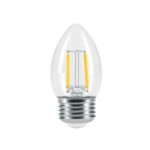 FOCO LED FILAMENTO 3 W, VELA, 2700K LUZ AMBAR, E26, VOLTECK     46212
