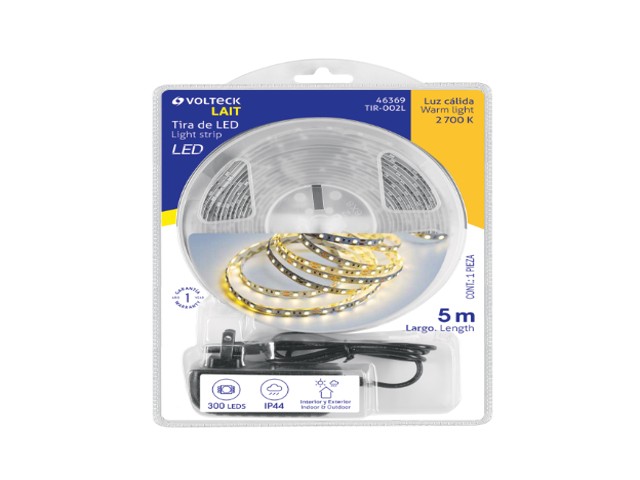 TIRA DE LED DE 5 M 18 W PARA INTERIOR Y EXTERIOR LUZ CÁLIDA 46369 - Image 3