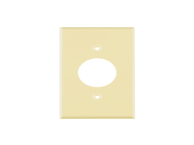 PLACA DE ABS PARA CONTACTO REDONDO, STANDARD, MARFIL  46412