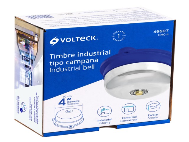 TIMBRE INDUSTRIAL TIPO CAMPANA DE 4', VOLTECK 46607 - Image 2