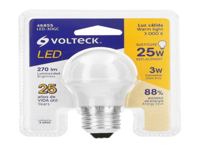 FOCO LED 3W (25W) G45, 3000K BLANCA CÁLIDA, 270 LM, BLÍSTER 46855 - Image 2