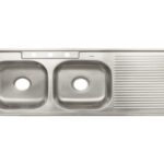 TARJA DE EMPOTRAR 120X50CM DOBLE TINA IZQUIERDA, FOSET BASIC   47022