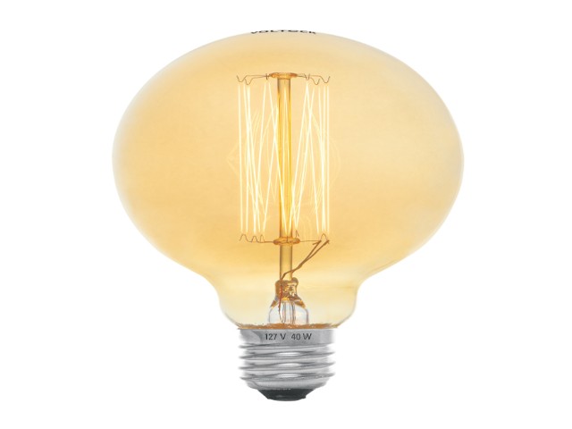 LÁMPARA INCANDESCENTE VINTAGE 40 W TIPO GLOBO, VOLTECK   47105