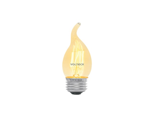 LÁMPARA INCANDESCENTE VINTAGE 40 W TIPO FLAMA, VOLTECK    47108