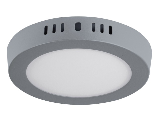LUMINARIO LED PLAFÓN 6W 6500K, REDONDO, GRIS, VOLTECK   47346