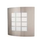 ARBOTANTE DECORATIVO CUERPO ACERO INOX, LÁMPARA NO INCLUIDA   47390