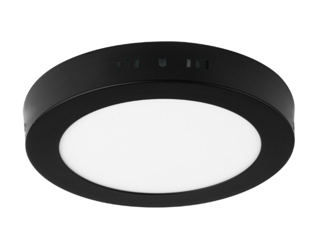 LUMINARIO LED PLAFÓN 24W 6500K, REDONDO, NEGRO, VOLTECK    47398