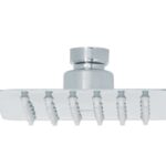 REGADERA CUADRADA 4', ACERO INOX, SIN BRAZO, CROMO, TÚBIG  47735