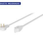 EXTENSIÓN ELÉCTRICA DOMÉSTICA 2 M CLAVIJA PLANA, BLANCA  48000