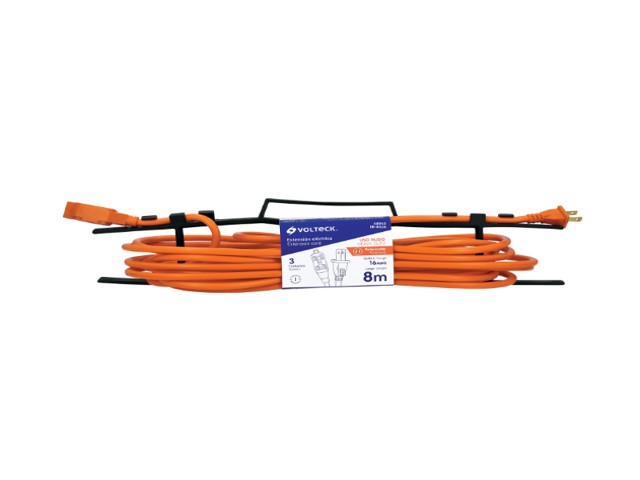 EXTENSIÓN ELÉCTRICA DE USO RUDO 8 M 2X16 AWG, VOLTECK 48045 - Image 2