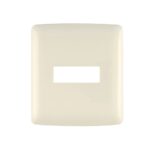 PLACA 1 MÓDULO DE ABS, LÍNEA ITALIANA, COLOR MARFIL, VOLTECK   48088