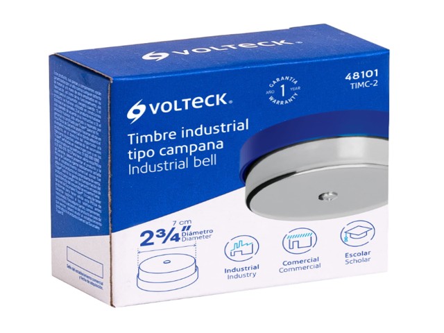 TIMBRE INDUSTRIAL TIPO CAMPANA DE 2-3/4', VOLTECK 48101 - Image 2