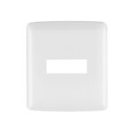 PLACA 1 MÓDULO DE ABS, LÍNEA ITALIANA, COLOR BLANCO, VOLTECK   48134