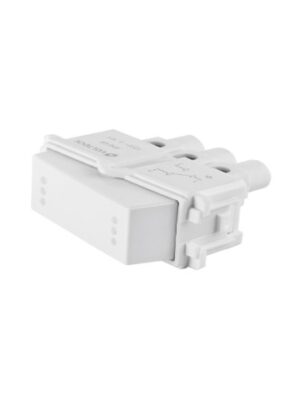 INTERRUPTOR DE 3 VÍAS, LÍNEA ITALIANA, COLOR BLANCO, VOLTECK   48137