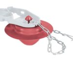 SAPO 2' PARA WC, SILICONA RÍGIDA, CADENA INOXIDABLE, FOSET   48289