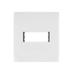 PLACA 1 MÓDULO DE ABS, LÍNEA OSLO, COLOR BLANCO, VOLTECK   48303