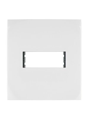 PLACA 1 MÓDULO DE ABS, LÍNEA OSLO, COLOR BLANCO, VOLTECK   48303