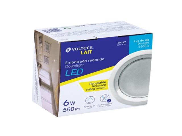 LUMINARIO LED EMPOTRABLE 6 W 6500 K, REDONDO, VOLTECK 48347 - Image 3