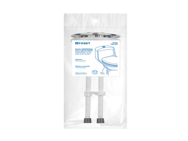 BOTÓN SUPERIOR UNIVERSAL PARA VÁLVULA DUAL DE WC, FOSET 48358 - Image 2