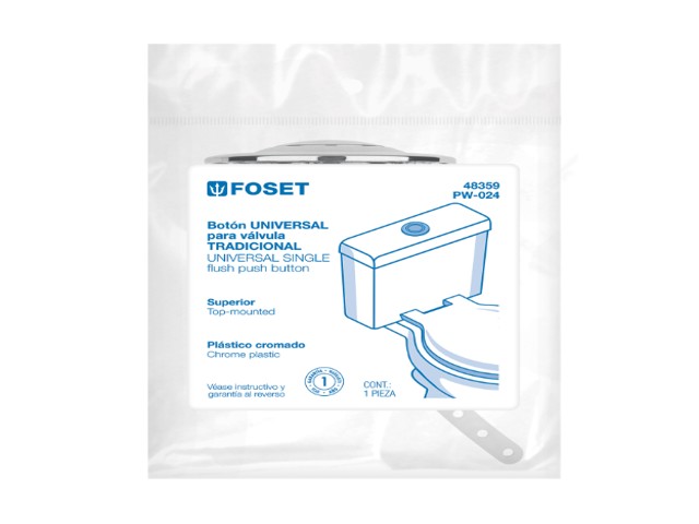 BOTÓN SUPERIOR UNIVERSAL PARA VÁLVULA TRADICIONAL WC, FOSET 48359 - Image 2