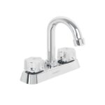 MEZCLADORA 4' LAVABO, ABS, CUELLO BAR, HEXAGONAL, BASIC   49288
