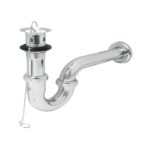 CÉSPOL 1-1/4' C/CONTRA, TAPÓN Y CADENA, LATÓN CROMO,P/LAVABO   49335