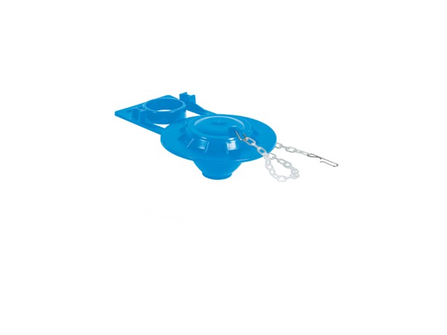 SAPO 2′ PARA WC, PVC AZUL, CADENA PLÁSTICA, FOSET BASIC   49346
