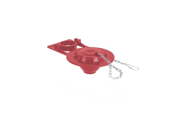 SAPO 2′ PARA WC, SILICONA ROJA, CADENA INOXIDABLE, FOSET    49362