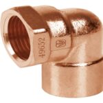 CODO 90° DE COBRE, ROSCA INTERIOR 1', FOSET   49652